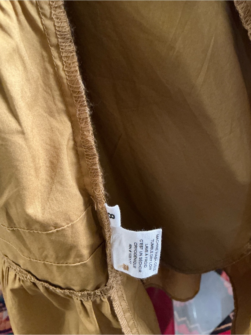 ULLA JOHNSON “MAUDE” Mustard Ruffle V-Neck Mini Dress Women Sz 8 - Picture 15 of 17